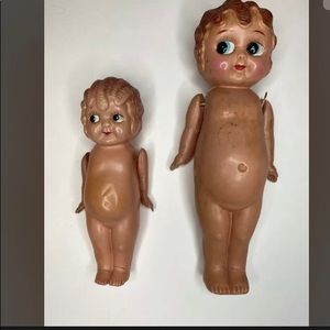 2 Celluloid Carnival Kewpie Dolls Japan